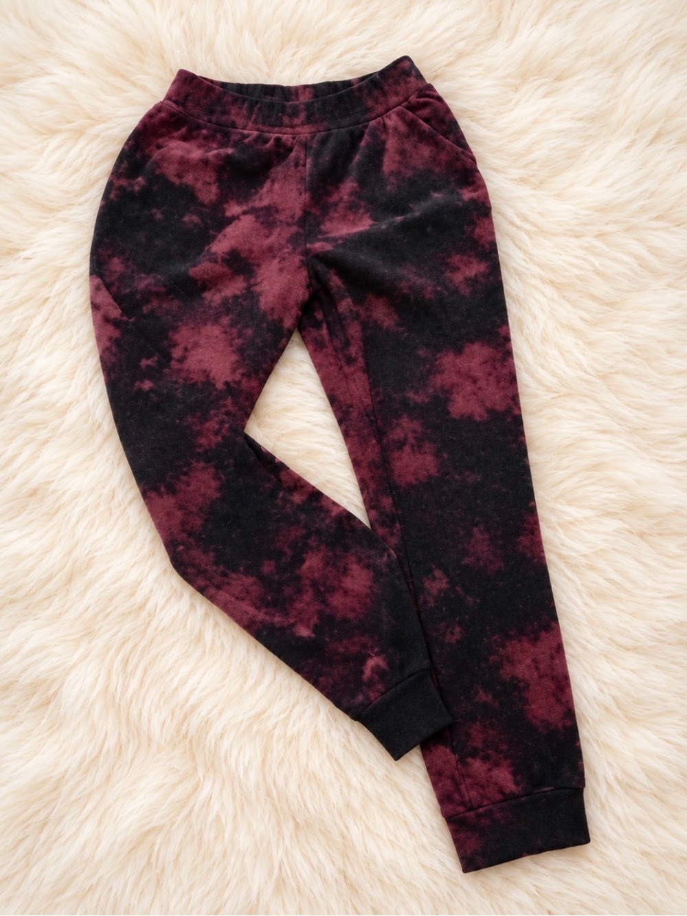 art class Black & Burgundy Tie-Dye Jogger Pants